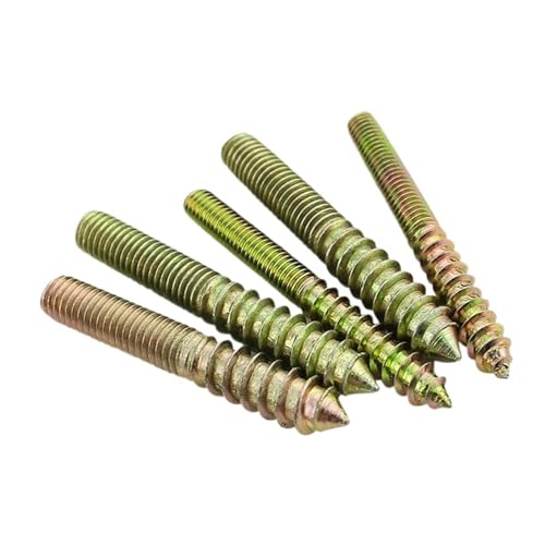 Zwei-köpfige Schrauben, Stockschrauben for Holz und Metall M4 M5 30 Stück(M5X45MM 30PCS) von QCKNKMGG