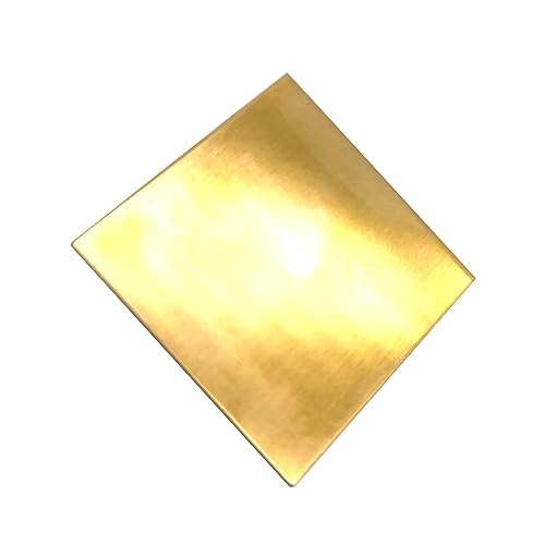 und Kupferplatten, Messingfolienplatte H62, Dicke 0,1–0,8 mm, mehrere Größen(0.8x100x100mm 1pc) von QCKNKMGG