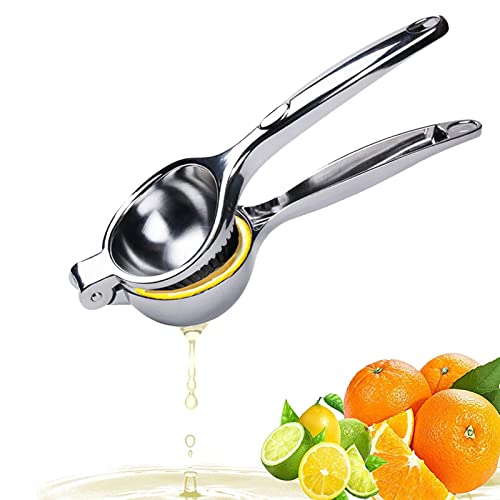 Entsafter Zitruspresse, Fruchtpresse mit Handpresse, Saftpresse Limette, Sichere Schnelle und Effektive Entsaftung, Super Leicht zu Reinigen, Zum Auspressen von Zitrone, Orangensaft, Zitrus von QDDS