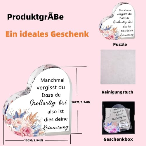 Geschenke für Frauen, Geburtstagsgeschenk für Frauen, Weihnachtsgeschenke für Frauen, Gravur Inspirierende Acrylplakette, Beste Freundin Geschenke, Geschenke für Freundin Schwestern Kollegen Geschenke für Frauen, Geburtstagsgeschenk für Frauen, Weihnachtsgeschenke für Frauen, Gravur Inspirierende Acrylplakette, Beste Freundin Geschenke, Geschenke für Freundin Schwestern Kollegen von QDDYC