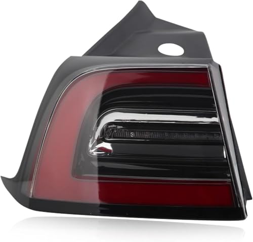 QDFGNKBAI Auto Rücklicht Komplettsets für Tesla Modèle 3 2017 2018 2019 2020 2021 2022 2023, Auto Rücklichtbaugruppen Seite Rücklicht Hinten Rücklicht Bremse Lampe Zubehör,A/Left von QDFGNKBAI