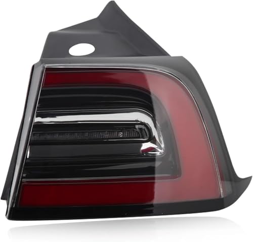 QDFGNKBAI Auto Rücklicht Komplettsets für Tesla Modèle 3 2017 2018 2019 2020 2021 2022 2023, Auto Rücklichtbaugruppen Seite Rücklicht Hinten Rücklicht Bremse Lampe Zubehör,A/Right von QDFGNKBAI