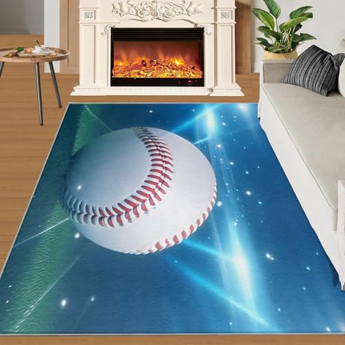 QDJKBL Baseball-Teppiche, beleuchteter Stadion-Spielteppich, Sport-Schlafzimmerteppich, Baseballfeld, Sport-Thementeppich für Wohnzimmer, Arbeitszimmer, Fußmatten, Veranda 70x140 cm QDJKBL Baseball-Teppiche, beleuchteter Stadion-Spielteppich, Sport-Schlafzimmerteppich, Baseballfeld, Sport-Thementeppich für Wohnzimmer, Arbeitszimmer, Fußmatten, Veranda 70x140 cm von QDJKBL