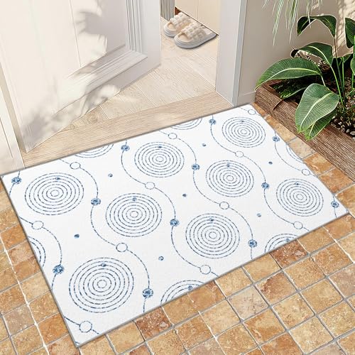QDJKBL Kreisförmig Geometrische Teppiche Moderner Schlichter Weißer Teppich Geometrischer Schlafzimmerteppich Waschbar Faltbar für Wohnzimmer Arbeitszimmer Fußmatten Veranda 60x120 cm QDJKBL Kreisförmig Geometrische Teppiche Moderner Schlichter Weißer Teppich Geometrischer Schlafzimmerteppich Waschbar Faltbar für Wohnzimmer Arbeitszimmer Fußmatten Veranda 60x120 cm von QDJKBL