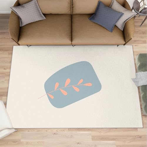QDJKBL Teppiche mit Pflanzenblättern minimalistischer botanischer Teppich böhmischer Grauer einfacher Teppiche geometrischer Teppich fusselfreier Fußmatte für Wohnzimmer Schlafzimmer Küche 160x200 cm QDJKBL Teppiche mit Pflanzenblättern minimalistischer botanischer Teppich böhmischer Grauer einfacher Teppiche geometrischer Teppich fusselfreier Fußmatte für Wohnzimmer Schlafzimmer Küche 160x200 cm von QDJKBL