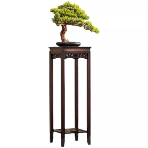 QDZC 2-stufiger hoher Eck-Bambus-Pflanzenständer, chinesisches Retro-Quadrat-Blumenlagerregal, multifunktioneller Pflanzenorganisator-Ausstellungsregal, großer Beistelltisch 53cm QDZC 2-stufiger hoher Eck-Bambus-Pflanzenständer, chinesisches Retro-Quadrat-Blumenlagerregal, multifunktioneller Pflanzenorganisator-Ausstellungsregal, großer Beistelltisch 53cm von QDZC