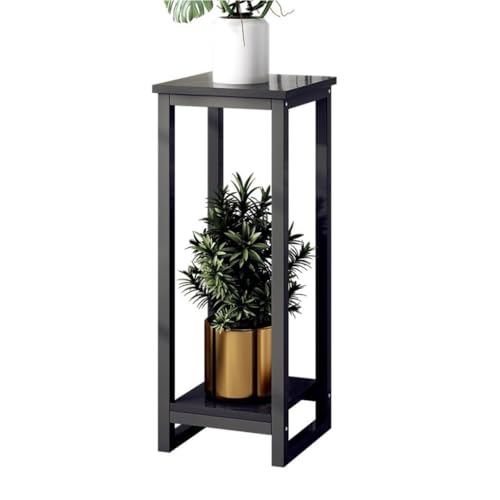 QDZC Heavy Duty hohe Pflanzenständer für Innen, 2-Stockwerk schwarzer Metall-Pflanzenständer für Innen, hoher Pflanzensockel, moderner Eckpflanzenständer, Regale mit Ständern 30*30*77cm QDZC Heavy Duty hohe Pflanzenständer für Innen, 2-Stockwerk schwarzer Metall-Pflanzenständer für Innen, hoher Pflanzensockel, moderner Eckpflanzenständer, Regale mit Ständern 30*30*77cm von QDZC