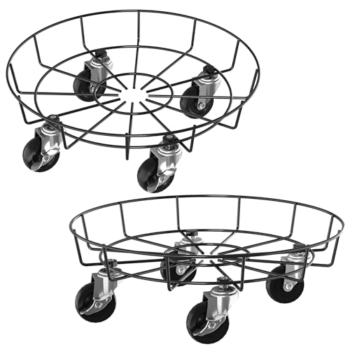 QEENTOE 2 Stück Pflanzenroller Rund Metall Blumenroller mit Rädern Pflanzen Untersetzer für Außenbereich & Innenbereich Pflanze Caddy Pflanze Roller Basis Metall-Pflanzenständer - Tragkraft 50 KG QEENTOE 2 Stück Pflanzenroller Rund Metall Blumenroller mit Rädern Pflanzen Untersetzer für Außenbereich & Innenbereich Pflanze Caddy Pflanze Roller Basis Metall-Pflanzenständer - Tragkraft 50 KG von QEENTOE