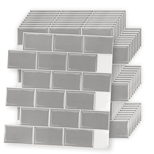 QEENTOE Fliesenaufkleber 30.35 x 30.5 cm Selbstklebend Fliesenaufkleber Wandfliesen Selbstklebend für Küche Esszimmer Bad Fliesenfolie Deko-10 stück,Grau QEENTOE Fliesenaufkleber 30.35 x 30.5 cm Selbstklebend Fliesenaufkleber Wandfliesen Selbstklebend für Küche Esszimmer Bad Fliesenfolie Deko-10 stück,Grau von QEENTOE