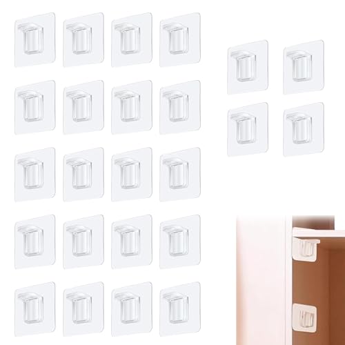 24 Stück Selbstklebende Regalhalterung, Fachbodenträger ohne Bohren, Selbstklebend Regalbrett Halterung, Regalbodenträger Bodenträger, Regalhalterung, für Regalbretter, Kleiderschrank, Schränken 24 Stück Selbstklebende Regalhalterung, Fachbodenträger ohne Bohren, Selbstklebend Regalbrett Halterung, Regalbodenträger Bodenträger, Regalhalterung, für Regalbretter, Kleiderschrank, Schränken von QEEROYO