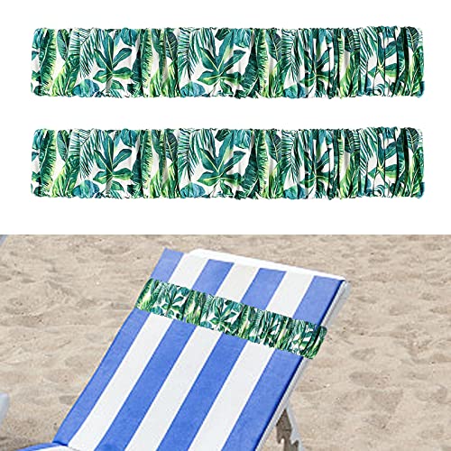 Strandtuch-Clips, 2 Stück Handtuchbänder, Handtuch-Clips für Strand-Poolstühle. Winddichte, elastische Handtuch-Stuhl-Clips, Strandtuchhalter, Kreuzfahrt-Zubehör. Muss für Strandzubehör. Geschenke von QEES