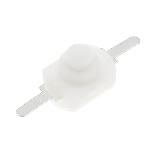 12 * 8MM DC 30V 1A Auf Aus Mini Push Button Switch for Elektrische Taschenlampe 1208YD Selbst Locking 2 stücke(WHITE) von QEJBQKWU