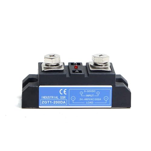 120A 150A 200A DC zu AC Industrielle SSR Hohe Strom Power Kühlkörper Aluminium Heizkörper Industrie Serie DA Solid State relais 1Pcs(200DA) von QEJBQKWU