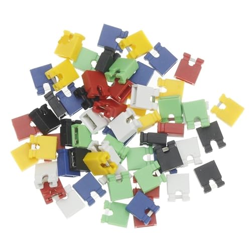 2,54mm Jumper Cap Pin Header Jumper Blöcke Anschluss for Platine 2,54 Abstand 10Pcs(Orange) von QEJBQKWU