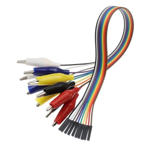 20 MM 30 MM 10Pin Doppelendklemmen Jumper Wire Männlich Weiblich Krokodilklemme Testleitung Jumper Wire Line Kabel DIY Anschluss 1 Stücke(Male head 3CM) von QEJBQKWU