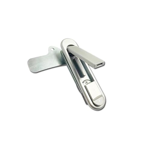 2Sets Zink-Legierung Flache Feder Griff Schloss AB302 Elektrische Box Schrank Türschloss 1Pcs(2Sets-no key) von QEJBQKWU