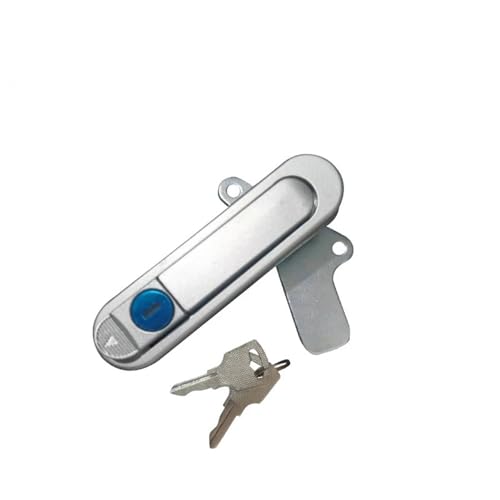2Sets Zink-Legierung Flache Feder Griff Schloss AB302 Elektrische Box Schrank Türschloss 1Pcs(2Sets-with key) von QEJBQKWU