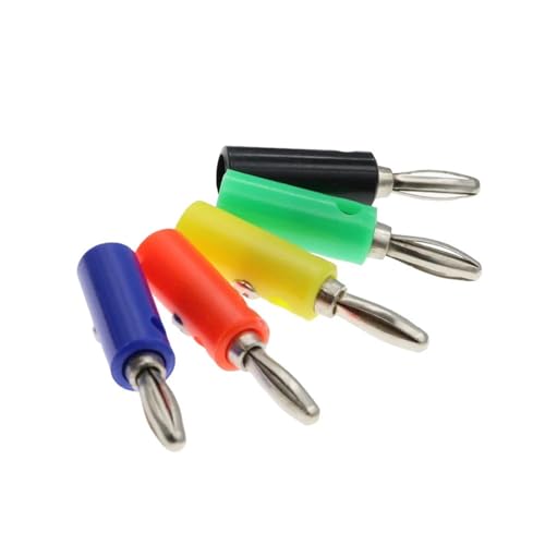 30A 55MM Clip + Bananenstecker Prüfspitze mit 4MM Bananenstecker Kabelclips 5St(5PCS plug,5PCS red) von QEJBQKWU