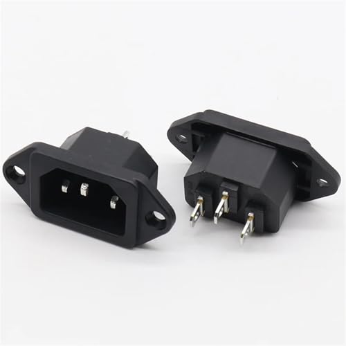 3P IEC 320 C14 Stecker Panel Power Einlass Steckdosen Anschlüsse AC 250V 10A 5Pcs von QEJBQKWU