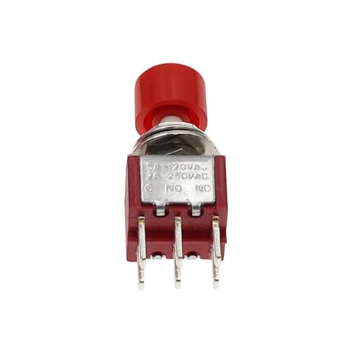 3Pin C-NO-NC 6MM Mini Momentary Automatische Rückkehr Push Button Switch AUF-(AUF) 2A 250VAC/5A 120VAC 1Pcs(SKY BLUE) von QEJBQKWU