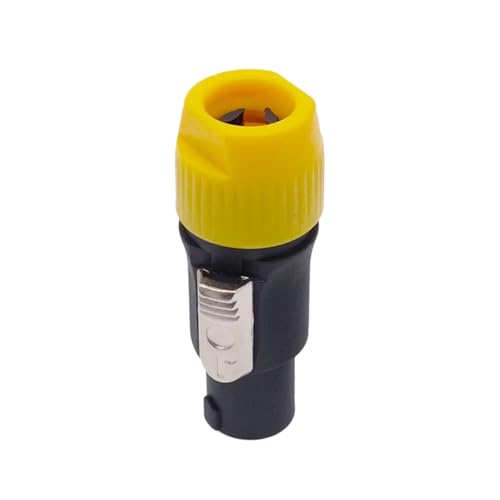 4 Pins Stecker NAC3FCA Männlichen for Elektrische Bohrer LED Bildschirm Bühne Beleuchtung Power Anschluss 1Pcs(C-Yellow) von QEJBQKWU