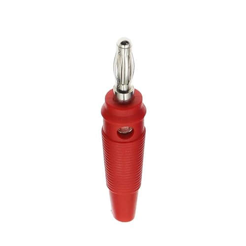 4mm reines Kupfer Musical Lautsprecher Kabel Draht Pin Bananenstecker 10 Stücke(Red) von QEJBQKWU