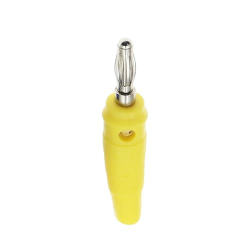 4mm reines Kupfer Musical Lautsprecher Kabel Draht Pin Bananenstecker 10 Stücke(Yellow) von QEJBQKWU
