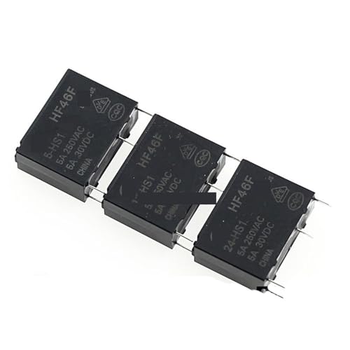 5 Stück Relais HF46F HF46F-005-HS1 HF46F-012-HS1 HF46F-024-HS1 HS1T 5A 4PIN 5V 12V 24V G5NB ALDP112(HF46F-005-HS1T(5V)) von QEJBQKWU