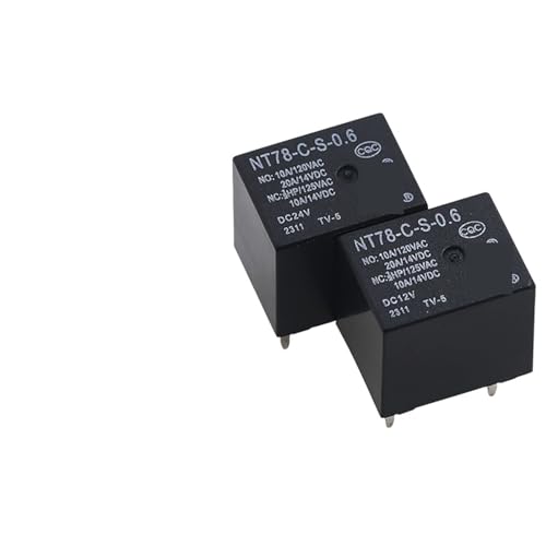 5Pcs Relais NT78-CS-0.6 NT78-CS-0.6-12-DC12V NT78-CS-0.6-DC24V 5Pin 20A 0,6W 5V 12V 24V(NT78-C-S-0.6-DC12V) von QEJBQKWU