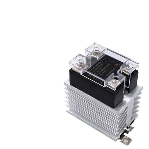 60A 80A DC-AC DC-DC AC-AC 0-5/10VDC 4-20mA VA Manuelles Einphasen-Halbleiterrelais mit Kühlerspannungsregelung 1Stk(80A,VA Manual Type) von QEJBQKWU