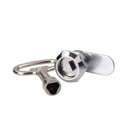 705-16/20 Kleine Dreieckschlösser Zinklegierung Gleicher Schlüssel Schubladenschloss Schrankschloss for Büro Schreibtisch Cam Lock 3Sets(3Sets-20mm-no key) von QEJBQKWU