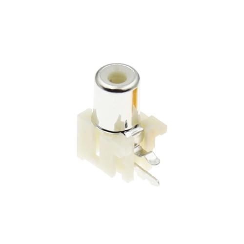 AV-8.4-5 2x Löcher 2Pins Steckdosen 90 Grad Audio Video Connecctors Buchsen Gelb Weiß Rot 10 Stücke(Ivory) von QEJBQKWU