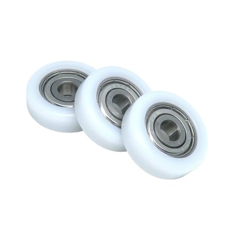 BS62624-8 6 x 24 x 8 mm Nylon-Kunststoffrad mit Lagern, 6 x 24 x 8 Miniatur-Flachriemenscheibe, Außendurchmesser 24 mm, Hartlager, Schubladen, Vitrine, 4 Stück(BS60826-8 8x26x8) von QEJBQKWU