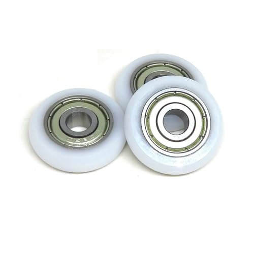 BSR625215-7 5 * 21,5 * 7 Lager Passive Runde Roller Rad BSR625215-7 OD 21,5mm Nylon Kunststoff Rad 5x21,5x7mm for 3D Drucker Teile 4Pcs(BSR60624-6 6x24x6mm) von QEJBQKWU