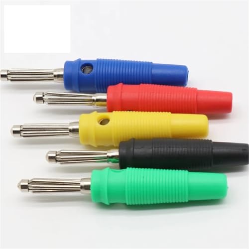 Banana Audio Lautsprecher Anschlüsse Verstärker Lautsprecher Binding Post 4mm Banana Jack 5Pcs(5pcs each color 1pcs) von QEJBQKWU