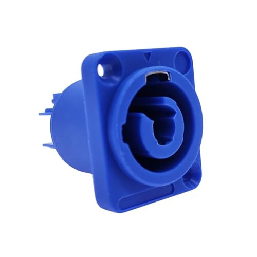 Bühnenlicht LED Stromkabel Buchse 3 Pin Panel Professional Audio Power Connector 1 Stücke(Blue) von QEJBQKWU