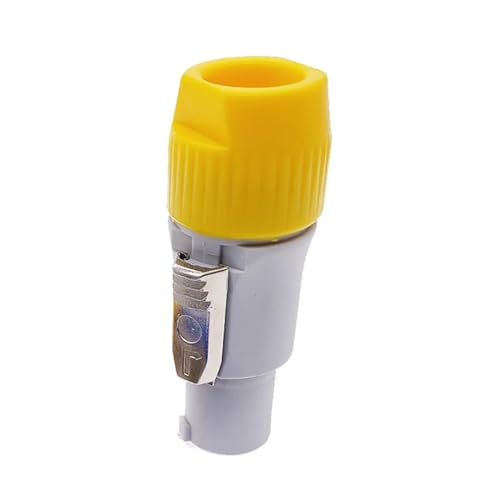 Bühnenlicht Led PowerCon-Anschluss 20A Kabel Speak-ON-Anschlüsse 250V Powercon 3 Pin 1Pcs(Yellow-Gray body) von QEJBQKWU