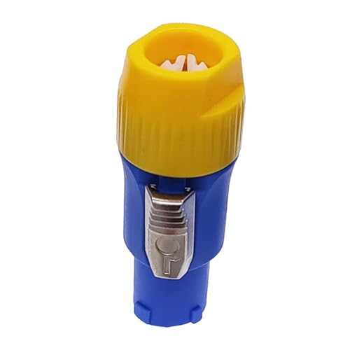 Bühnenlicht Led PowerCon-Anschluss 20A Kabel Speak-ON-Anschlüsse 250V Powercon 3 Pin 1Pcs(Yellow-blue body) von QEJBQKWU