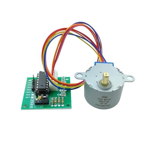 DC 5V/12V 4 Phase Schrittmotor 28BYJ-48 Mit ULN2003 Treiber Board Kit 1Pcs(12V and Driver board) von QEJBQKWU