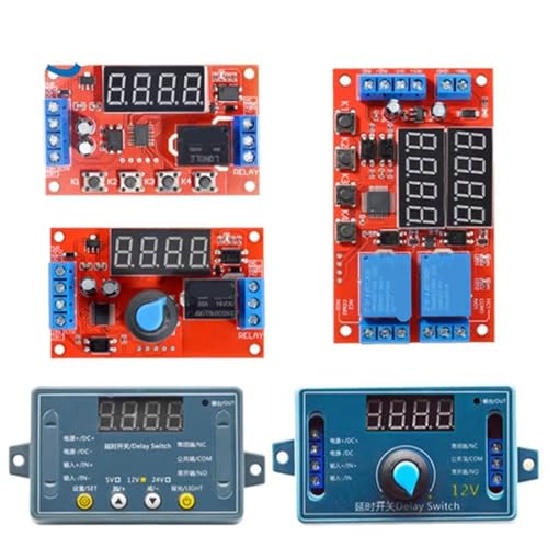 DC 5V 12V 24V 10A Einstellbare Zeit Verzögerung Relais LED Digital Timming Relais 1Pcs(12V) von QEJBQKWU
