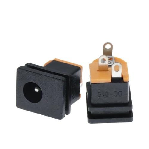 DC-Steckdose DC-015 Jack 5,5X2,5 MM Quadratische Plattenmontage 5,5X2,1 MM 5,5 * 2,1 Mm DC-Buchse DC015 10 Stücke(5.5X2.1MM) von QEJBQKWU