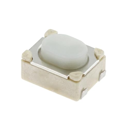 DC12V 50mA Taste Takt Schalter SMD 4Pin 3X4X2,5 MM Weiß Taktile Tact Push Button Switch Momentary 2Pcs(Bind Foot) von QEJBQKWU