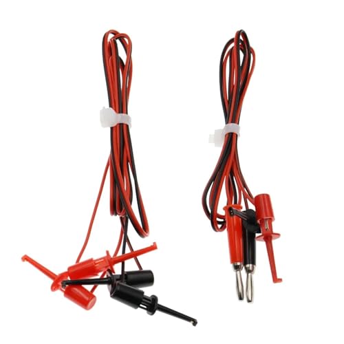 Doppelköpfiger Krokodilprüfclip, 4 mm, Drehclip, Draht, Leistungsprüfdraht, Haken, farbiger Anschlussdraht, 1 Stück(Male USB) von QEJBQKWU