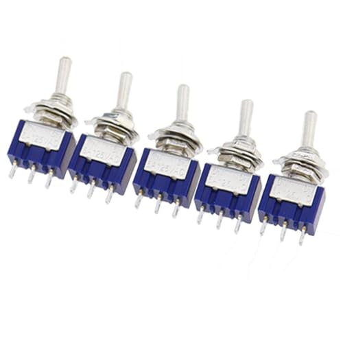 EIN-AUS-EIN EIN-EIN3 PIN/6PIN 2/3 Position Rastkippschalter AC 125V/6A 250V/3A MTS-102 MTS-103 MTS-202 MTS-203 3 Stücke(MTS-102) von QEJBQKWU