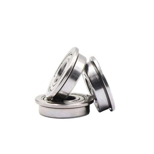 Edelstahl-Flanschlager SF697ZZ F619/7ZZ 7 * 17 * 5 mm, SF6801ZZ F6801-2RS F61801ZZ 12 * 21 * 5, SF6900ZZ 10 * 22 * 6 10 Stück(SF6900ZZ) von QEJBQKWU