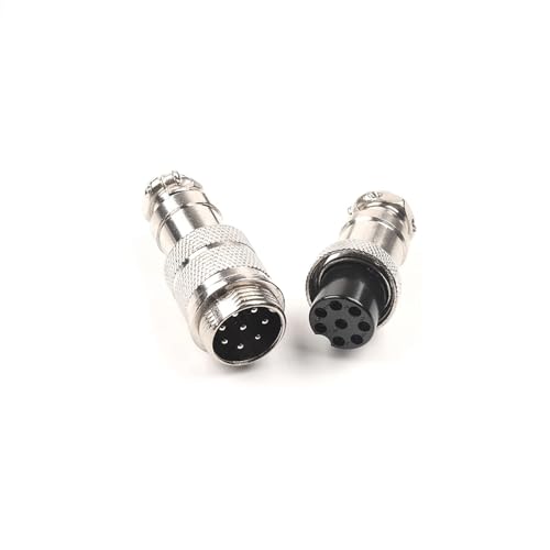 GX16 2/3/4/5/6/7/8/9 Pin Docking Männlich & Weiblich 16mm Rund Luftfahrt Buchse Draht Panel Connectorire Panel Connector 1Pcs(GX16-8D) von QEJBQKWU