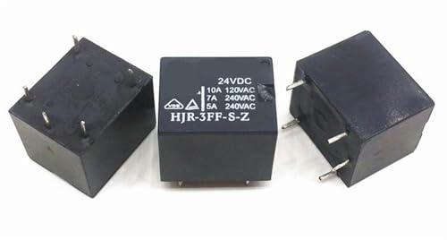 HJR-3FF-SZ HJR-3FF-S-ZF 05 V/6 V/9 V/12 V/18 V/24 VDC (T73-1C) Relais 5 Pins 1 Stücke(HJR-3FF-S-Z 24VDC) von QEJBQKWU
