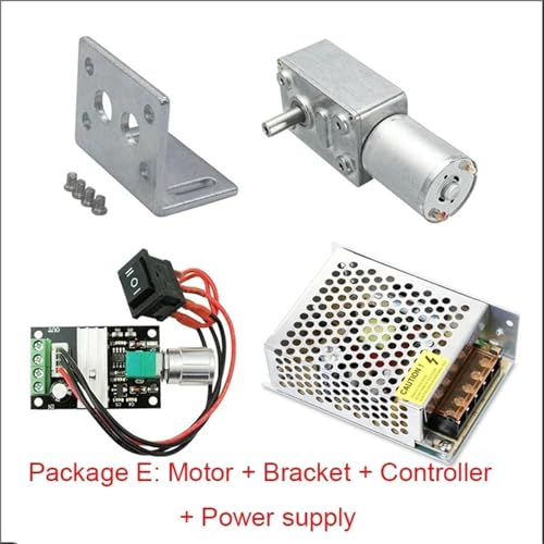 JGY370 12V 24V Jgy370 Halterung Controller Power Reversed Reducer Mini Reduktion Box Motor 1Pcs(Package C,50RPM_DC 12V) von QEJBQKWU