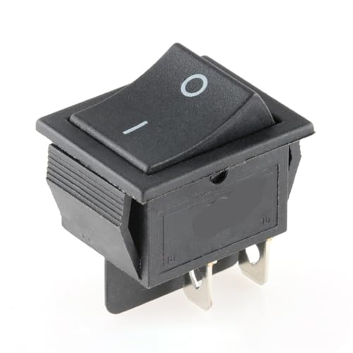 KCD4 Wippschalter Ein Aus 6Pin Mit 4 16A 250V 220V T85 20A Klein 6Pin 4Pin Licht for 2 Position 220 230V 10A 1Pcs(Black Switch,6 Pins) von QEJBQKWU