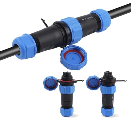 LP/SP21 Mutter/Flansch/Docking Aviation 2/3/4/5/6/7/9-poliger Kabelverbinder Stecker/Buchse Set Kein Schweißen 1 Stück(Flange Type,1 SET_3P) von QEJBQKWU